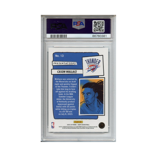 Cason-Wallace-Presentations-2023-NBA-Hoops-PSA-10-Rückseite
