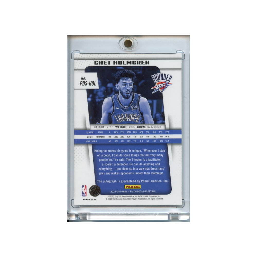 Chet-Holmgren-Auto-Mojo-Prizm-/25-2024-Prizm-Deca-Rückseite