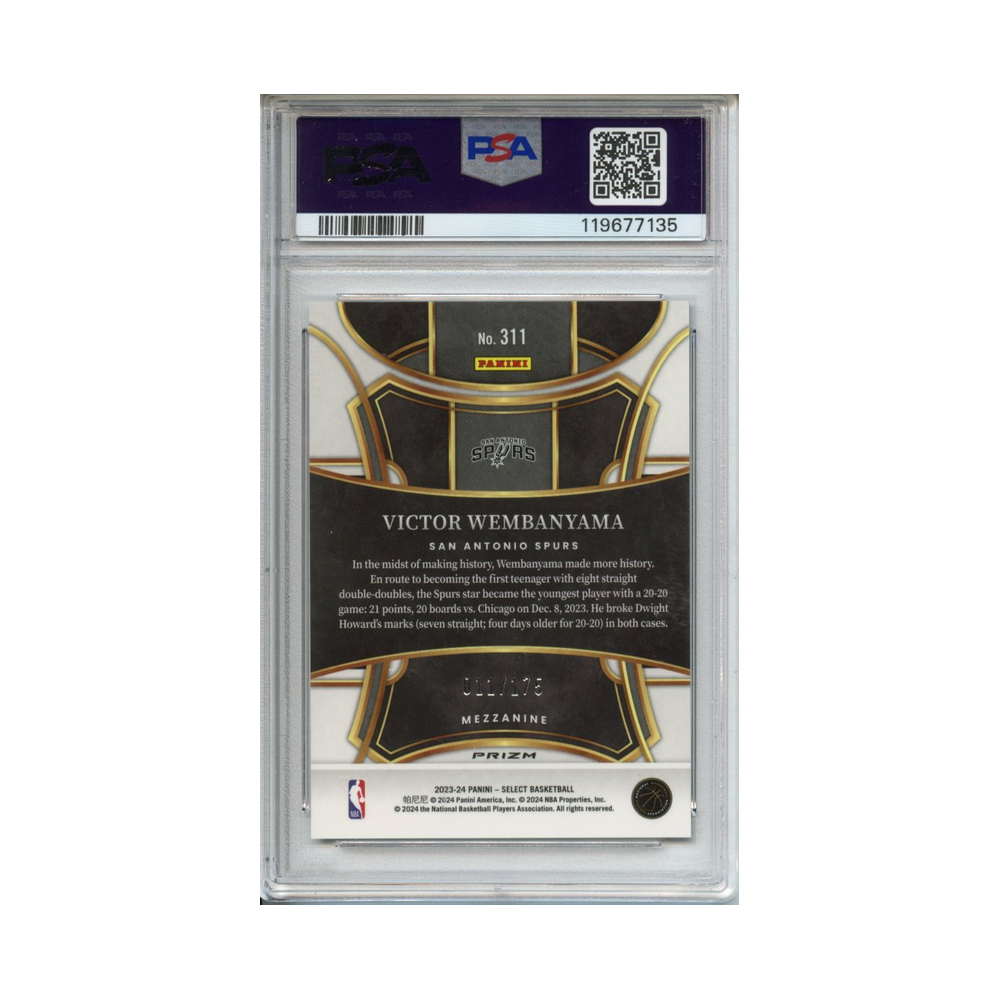 Victor-Wembanyama-Maroon-Prizm-2023-Select-PSA-10-Rückseite