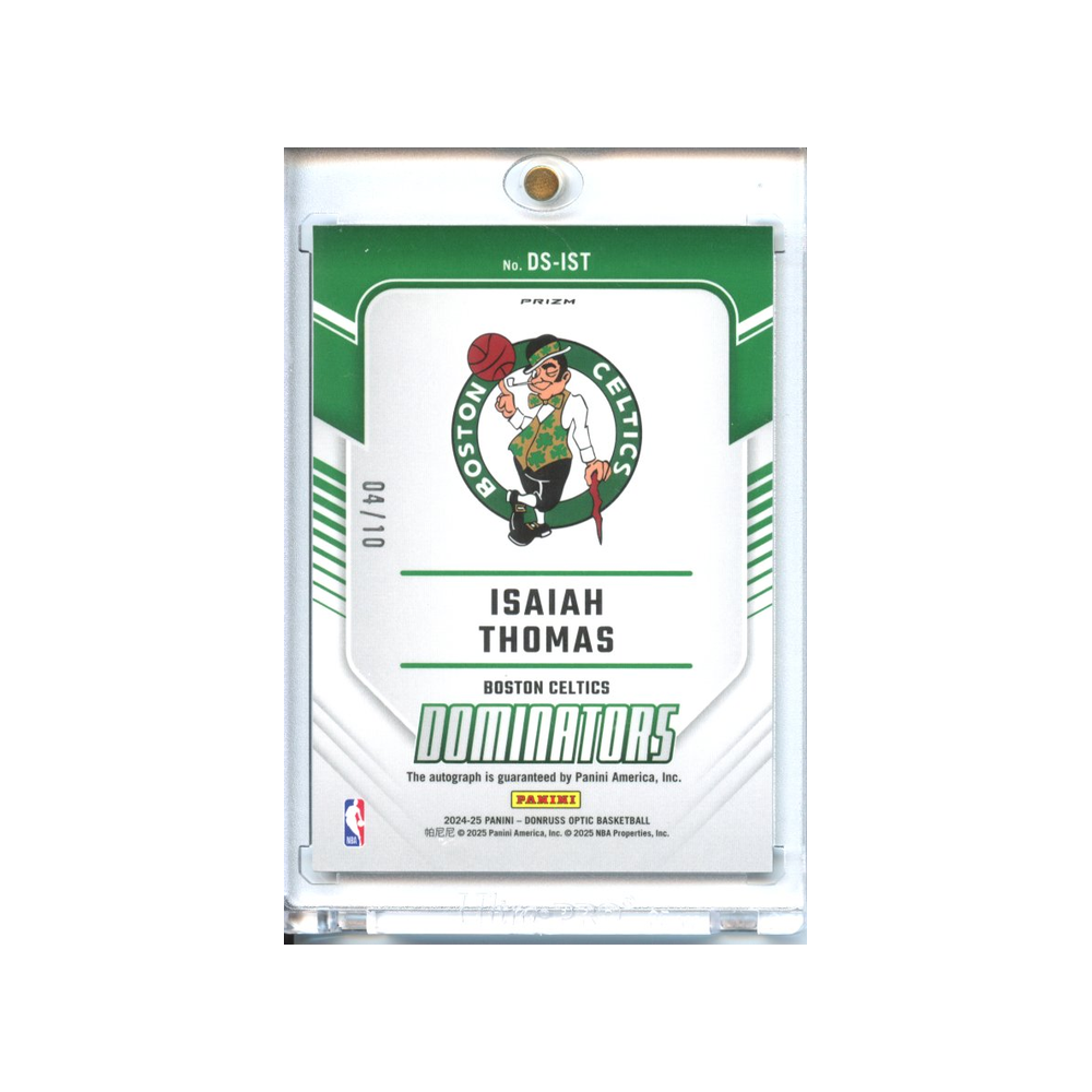 Isaiah-Thomas-Auto-Gold-Dominators-/10-2024-Donruss-Optic-Rückseite
