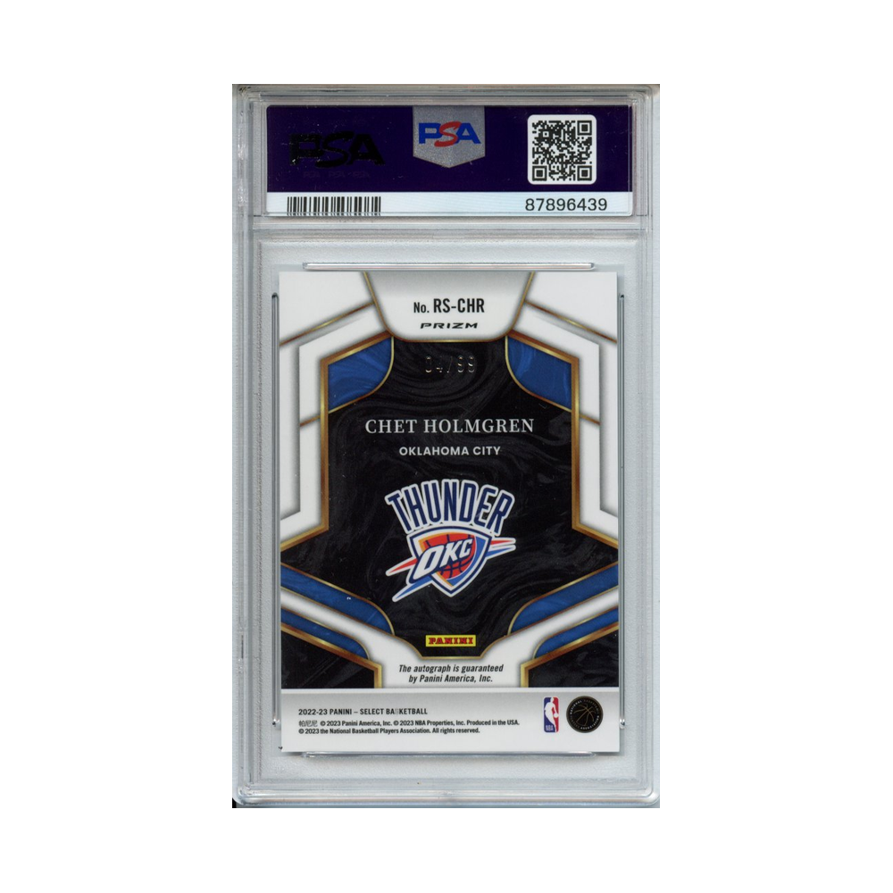 Chet-Holmgren-Rookie-Signatures-2022-Select-PSA-8-Rückseite