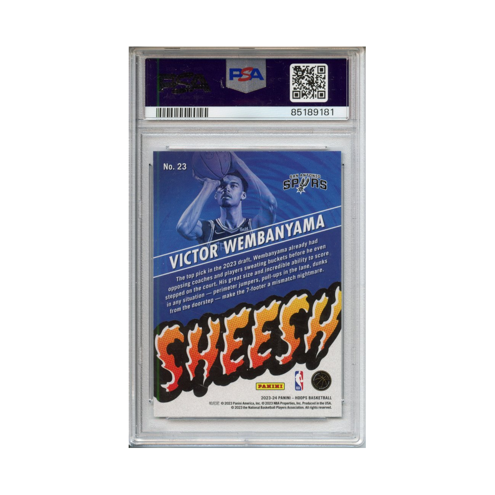 Victor-Wembanyama-Sheesh-2023-NBA-Hoops-PSA-10-Rückseite