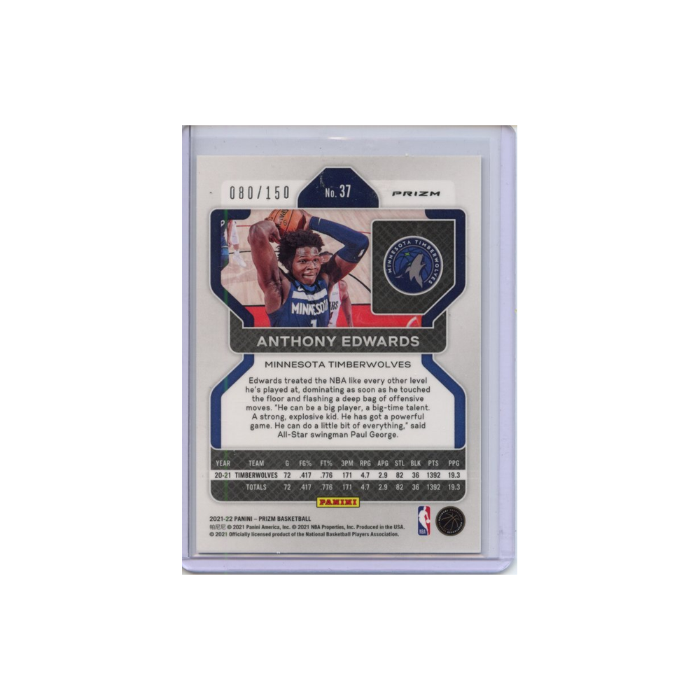 Anthony-Edwards-Prizm-Factory-/150-2021-Prizm-Rückseite