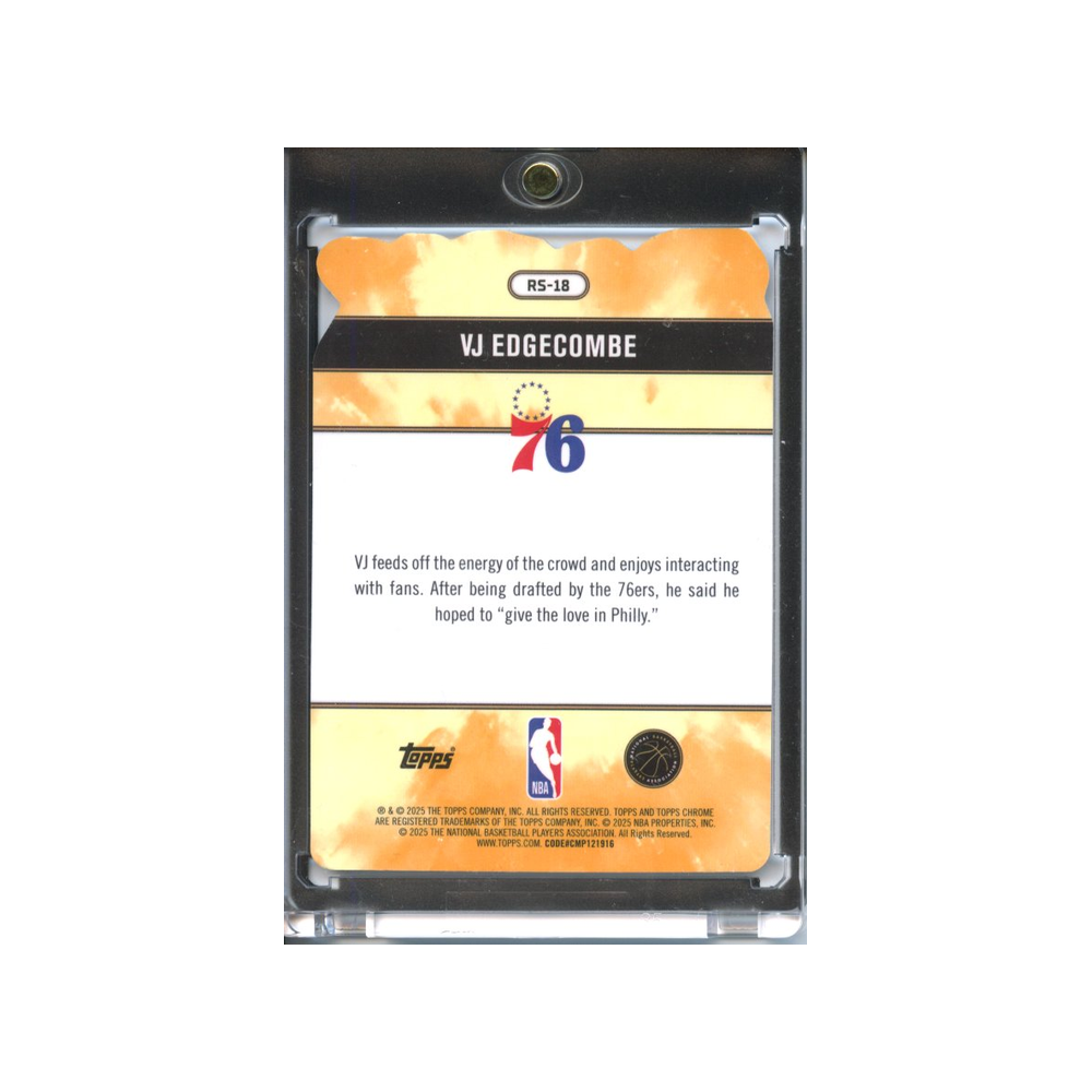 VJ-Edgecombe-Rock-Stars-2025-Topps-Chrome-Rückseite