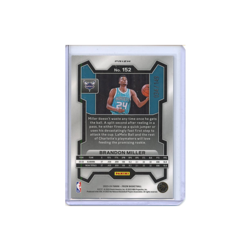 Brandon-Miller-Purple-Ice-/149-2023-Prizm-Rückseite