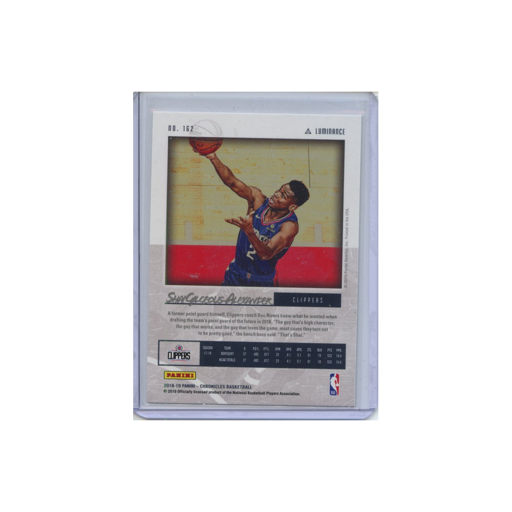 Shai-Gilgeous-Alexander-Luminance-2018-Chronicles-Rückseite