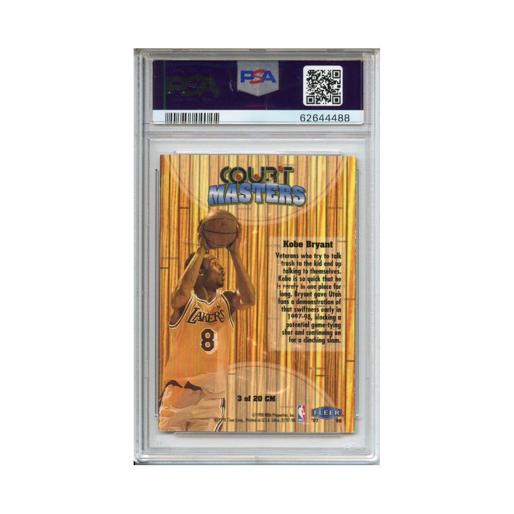 Kobe-Bryant-Court-Masters-1997-Ultra-PSA-9-Rückseite