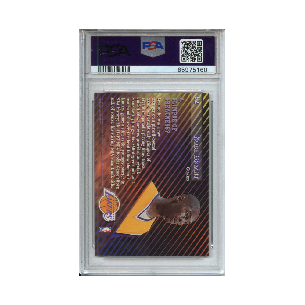 Kobe-Bryant-Members-Only-55--W/Coating-1996-Stadium-Club-PSA-9-Rückseite