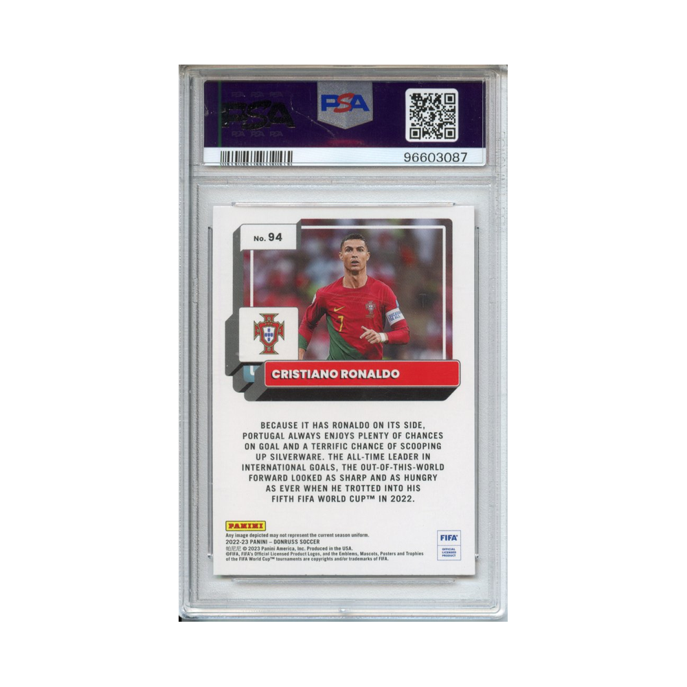 Cristiano-Ronaldo-Orange-2022-23-Donruss-FIFA-PSA-10-Rückseite