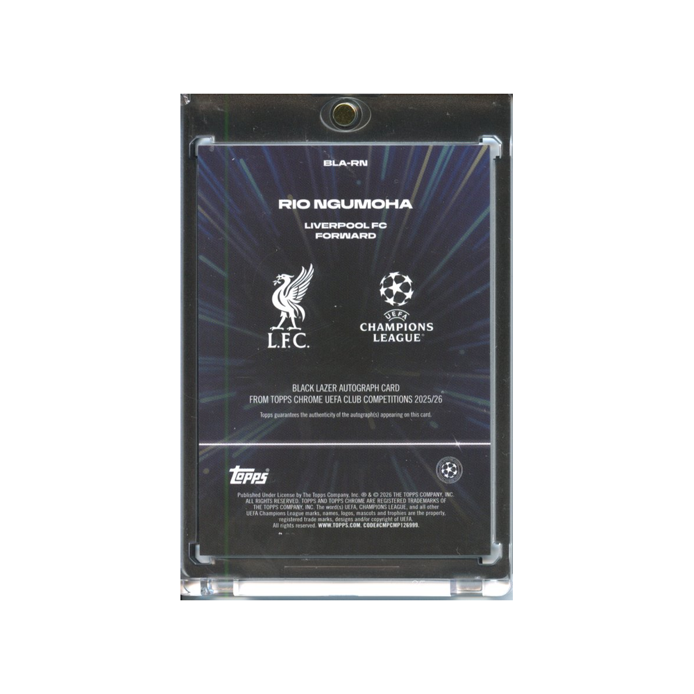 Rio-Ngumoha-Autograph-Black-Lazer-2025-Topps-Chrome-Rückseite