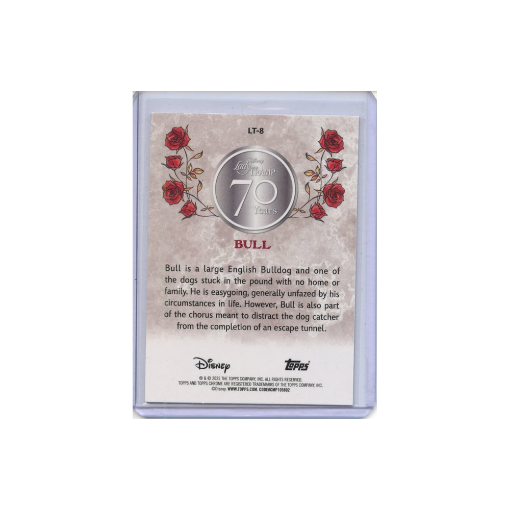 Bull-Lady-and-Tramp-70th-Anniversary-2025-Topps-Chrome-Rückseite