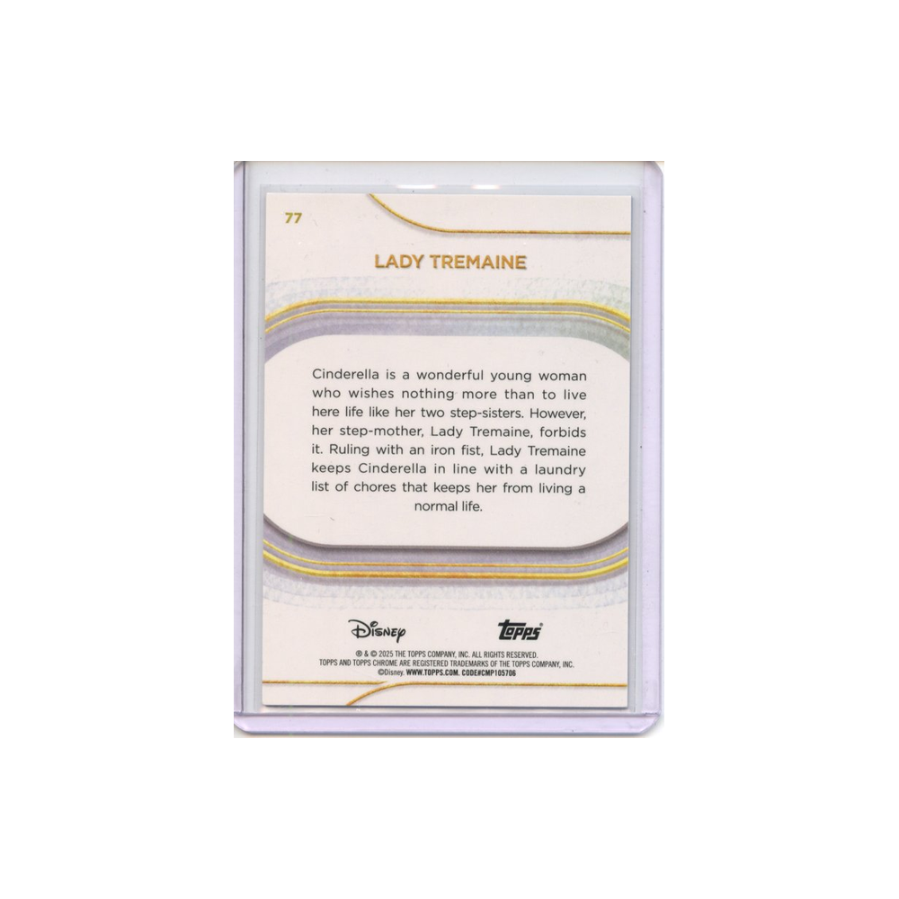 Lady-Tremaine-Blue-/150-2025-Topps-Chrome-Rückseite