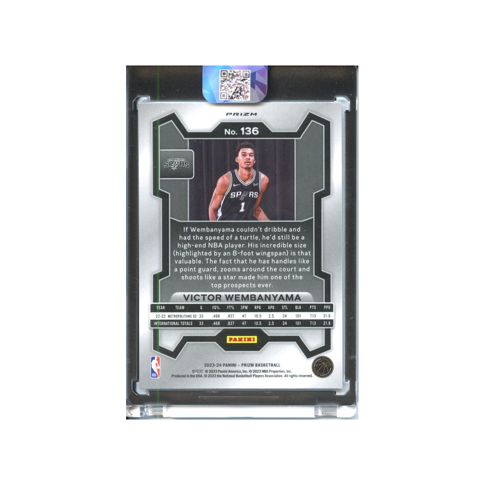 Victor-Wembanyama-Hyper-Prizm-2023-Prizm-Rückseite