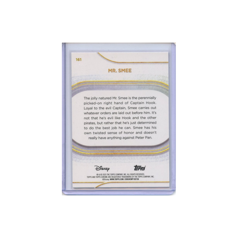 Mr.-Smee-Pink-Refractor-/250-2025-Topps-Chrome-#2-Rückseite