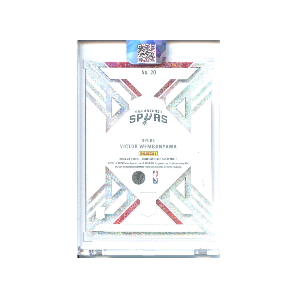 Victor-Wembanyama-International-Red-Clarity-2023-Donruss-Elite-Rückseite