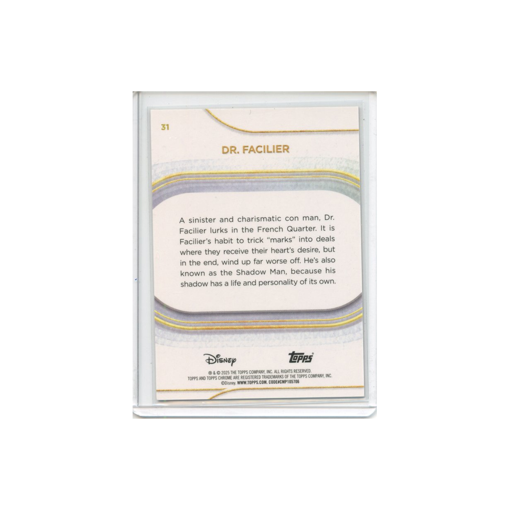 Dr.-Facilier-Gold-Wave-/50-2025-Topps-Chrome--Rückseite