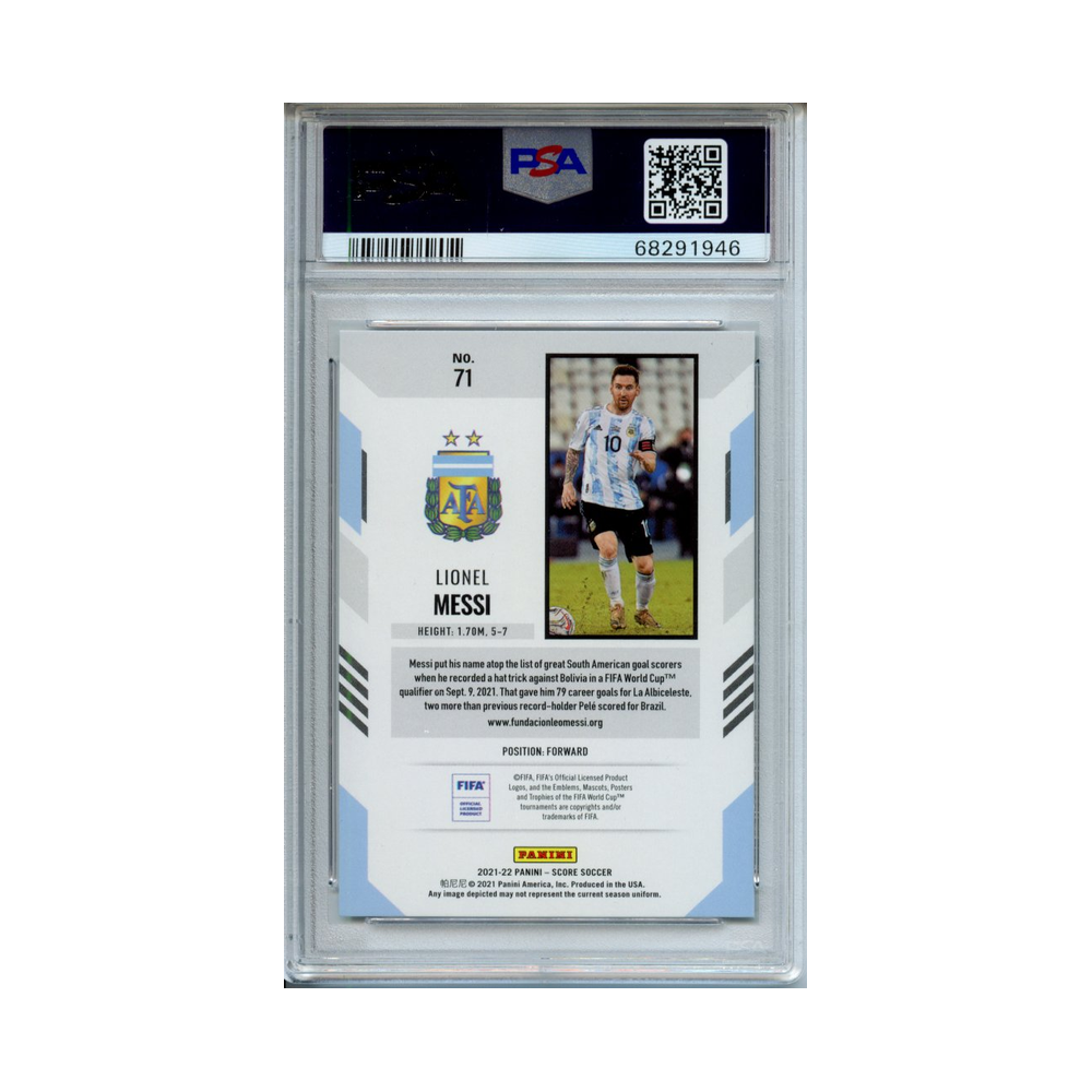 Lionel-Messi-Gold-Lasers-2021-Score-Fifa-PSA-10-Rückseite