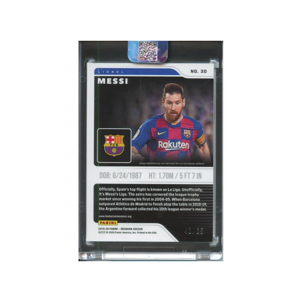 Lionel-Messi-Eletric-Etch-Purple-/65-2019-Obsidian-#1-Rückseite