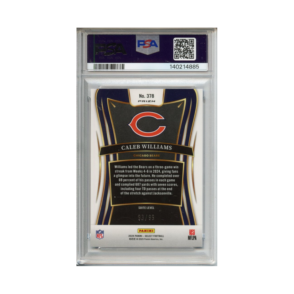 Caleb-Williams-Blue-Prizm-2024-Select-PSA-9-Rückseite