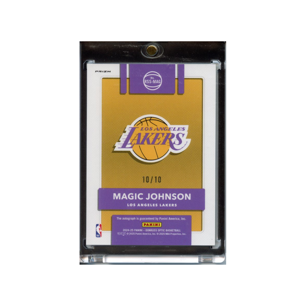 Magic-Johnson-Auto-Gold-Retro-Series-/10-2024-Donruss-Optic-Rückseite