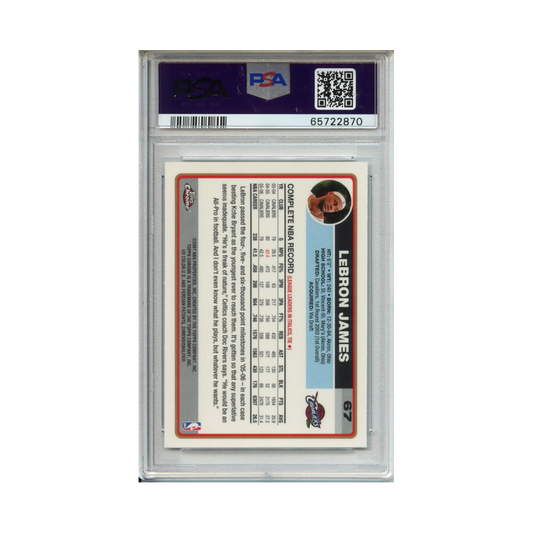 Lebron-James-2006-Topps-Chrome-PSA-10-Rückseite