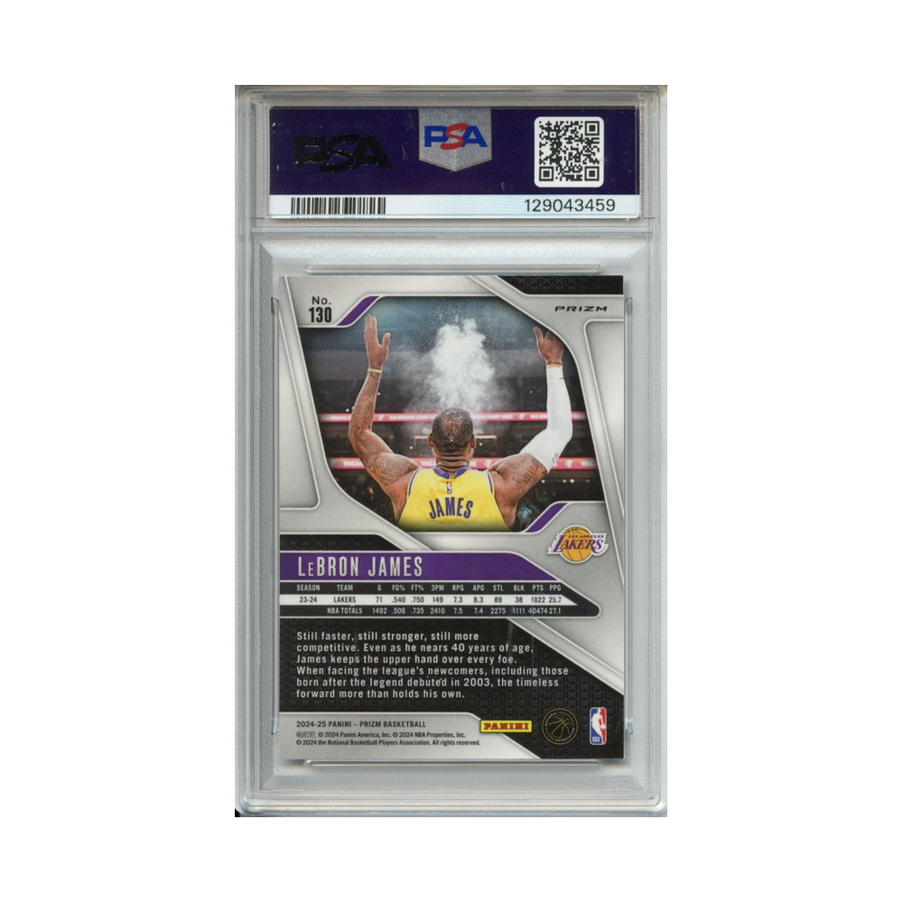 Lebron-James-Black-White-Prizm-2024-Prizm-PSA-10-Rückseite