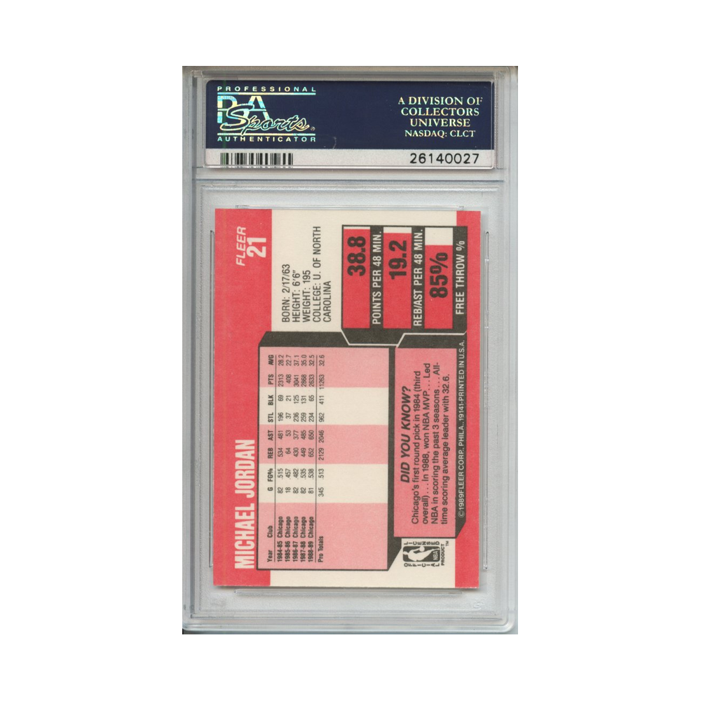 Michael-Jordan-1989-Fleer-PSA-10-Rückseite