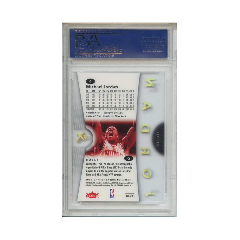 Michael-Jordan-2006-Fleer-E-X-PSA-10-Rückseite