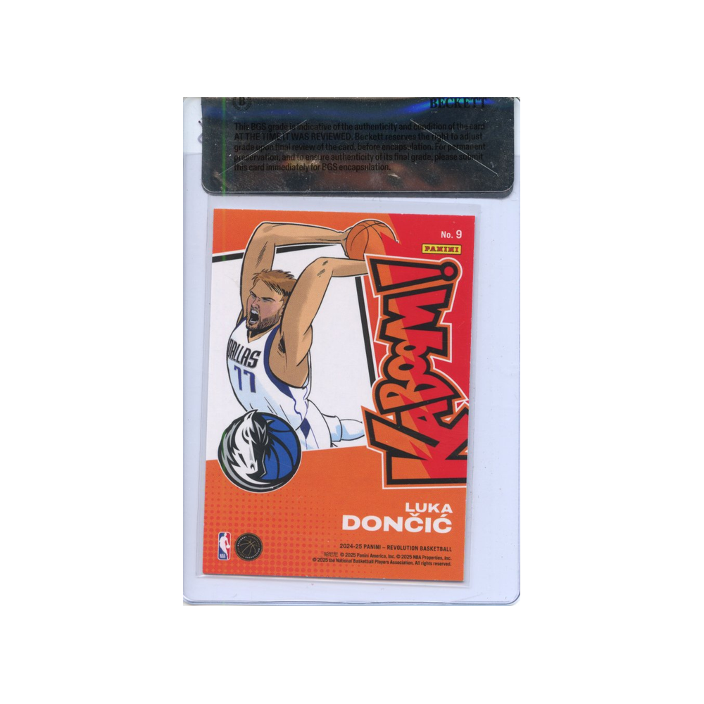 Luka-Doncic-Kaboom!-Horizontal-2024-Revolution-BGS-8,5-Rückseite