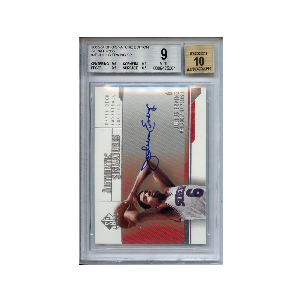 Julius-Erving-Signatures-2003-04-SP-Signature-Editon-BGS-9/Auto-10-Vorderseite
