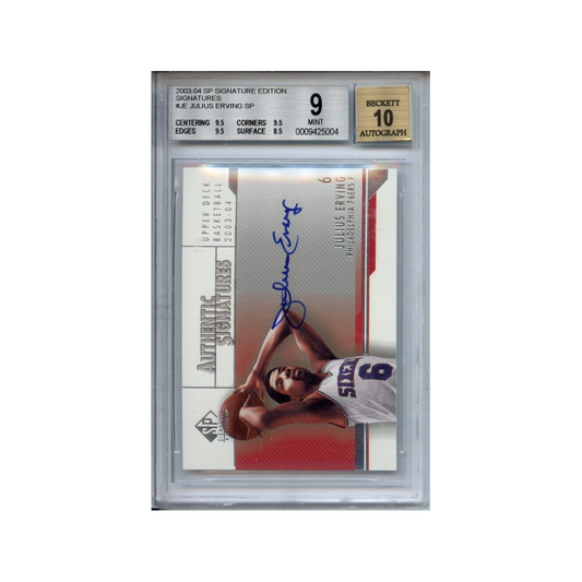 Julius-Erving-Signatures-2003-04-SP-Signature-Editon-BGS-9/Auto-10-Vorderseite