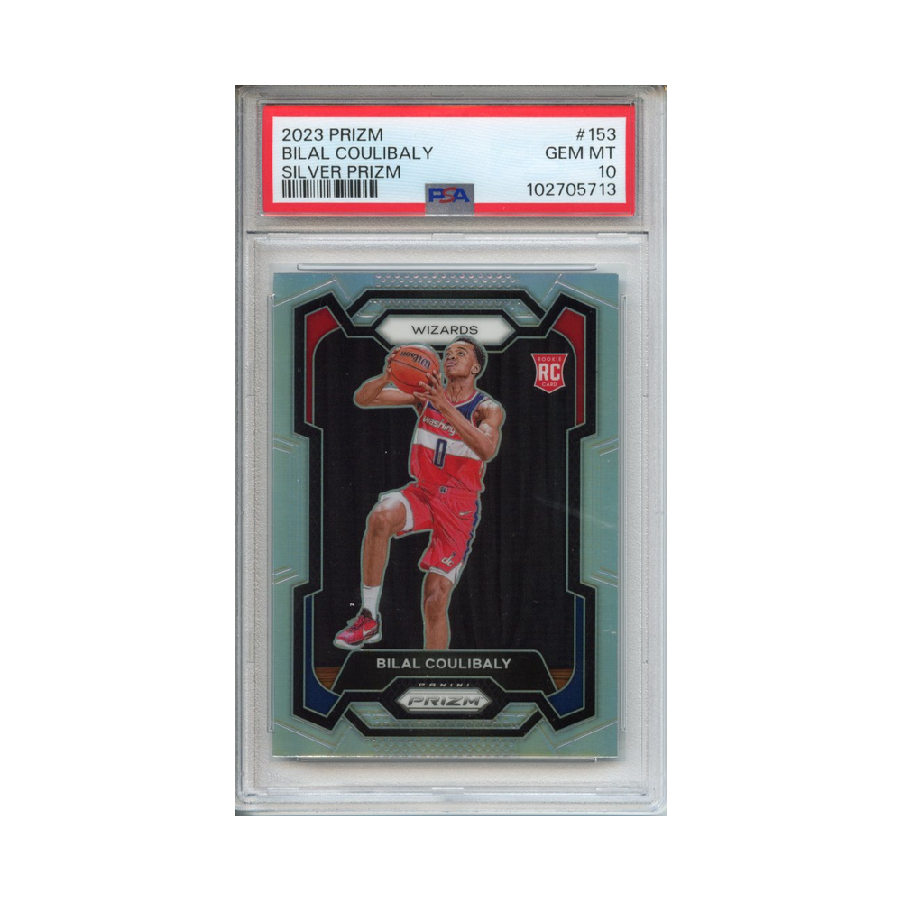 Bilal-Coulibaly-Silver-Prizm-2023-Prizm-PSA-10-Vorderseite
