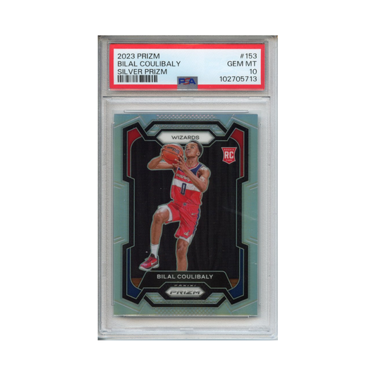 Bilal-Coulibaly-Silver-Prizm-2023-Prizm-PSA-10-Vorderseite