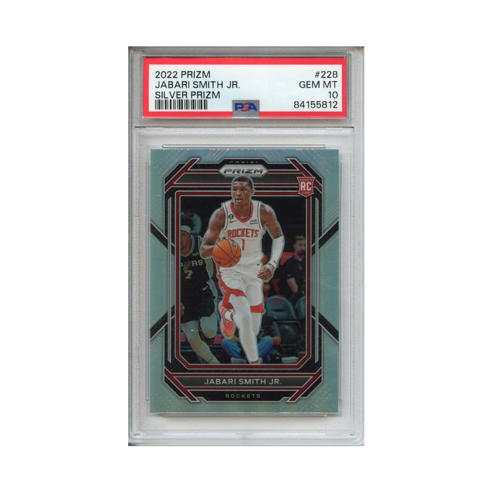 Jabari-Smith-Jr.-Silver-Prizm-2022-Prizm-PSA-10-Vorderseite