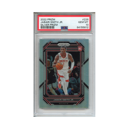 Jabari-Smith-Jr.-Silver-Prizm-2022-Prizm-PSA-10-Vorderseite