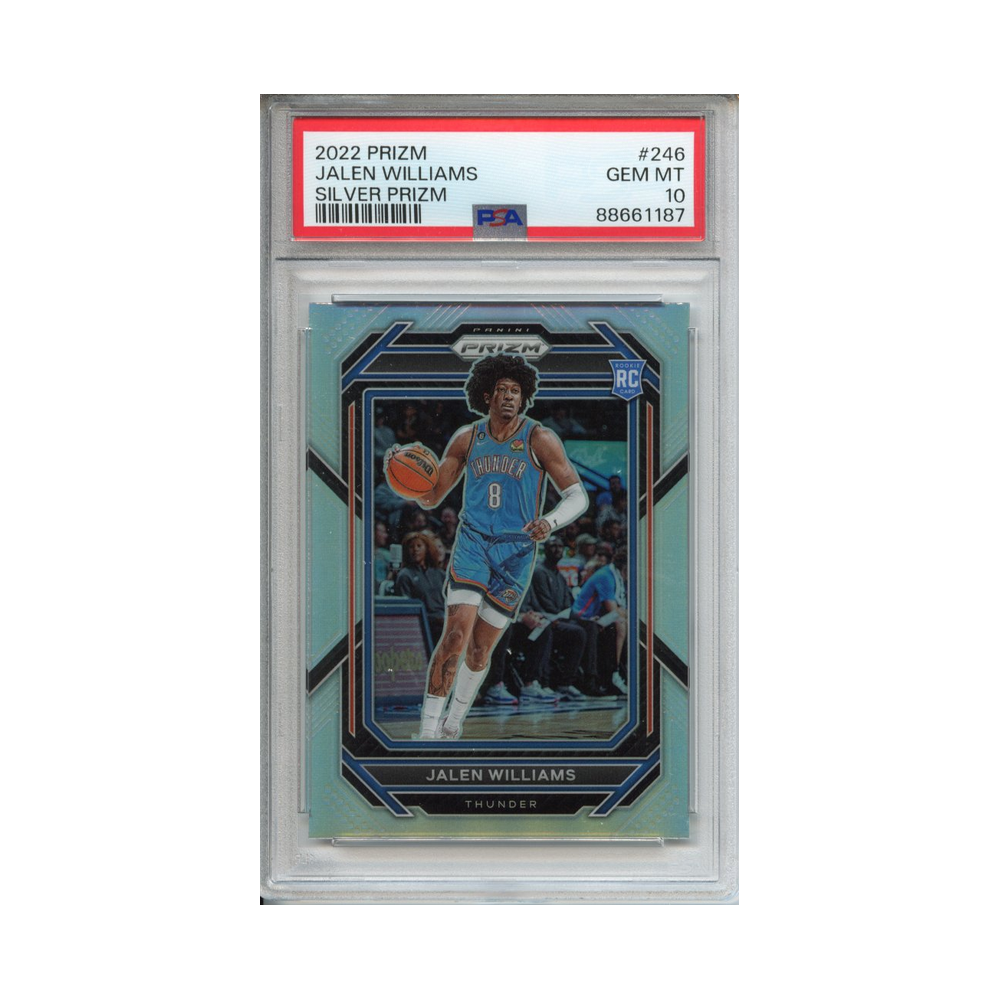 Jalen-Williams-Silver-Prizm-2022-Prizm-PSA-10-Vorderseite