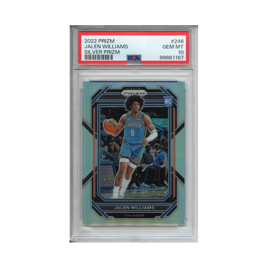 Jalen-Williams-Silver-Prizm-2022-Prizm-PSA-10-Vorderseite