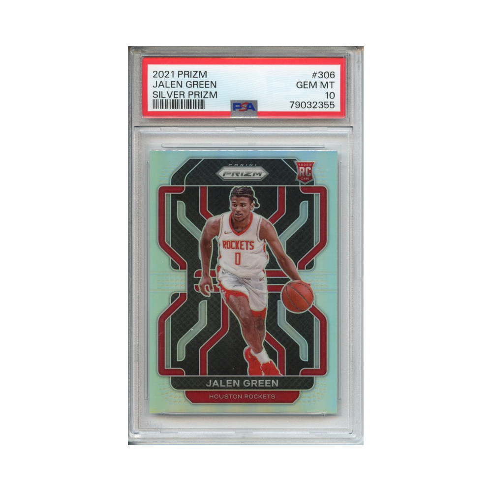 Jalen-Green-Silver-Prizm-2021-Prizm-PSA-10-Vorderseite