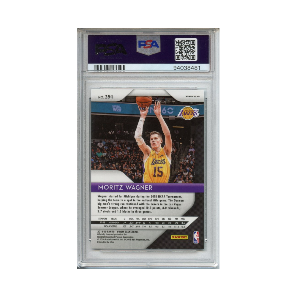 Moritz-Wagner-Silver-Prizm-2018-Panini-Prizm-PSA-10-Rückseite