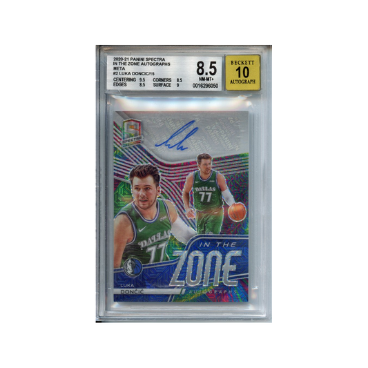 Luka-Doncic-In-the-Zone-Autographs-Meta-2020-21-Panini-Spectra-BGS-8.5/Auto-10-Vorderseite