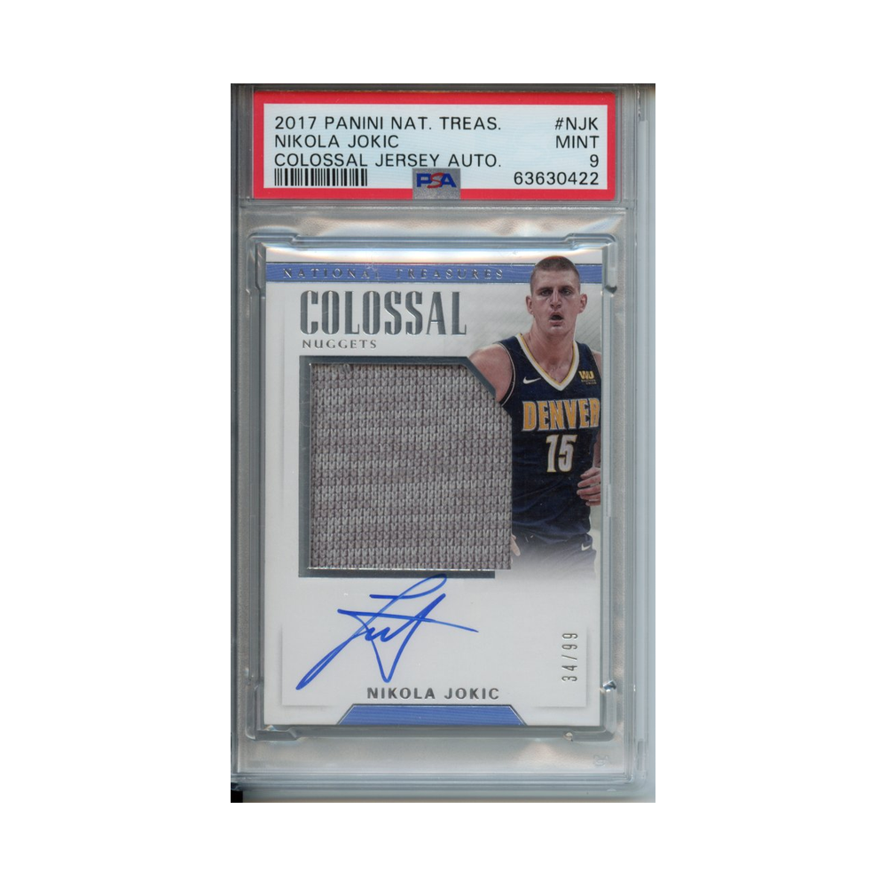 Nikola-Jokic-Colossal-Jersey-Auto-2017-Panini-National-Treasures-PSA-9-Vorderseite