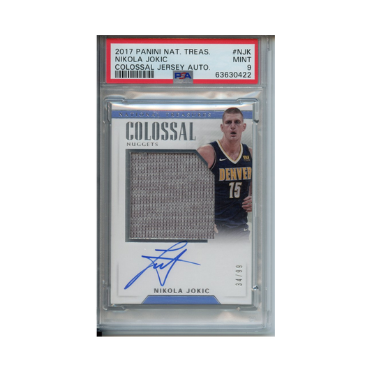 Nikola-Jokic-Colossal-Jersey-Auto-2017-Panini-National-Treasures-PSA-9-Vorderseite