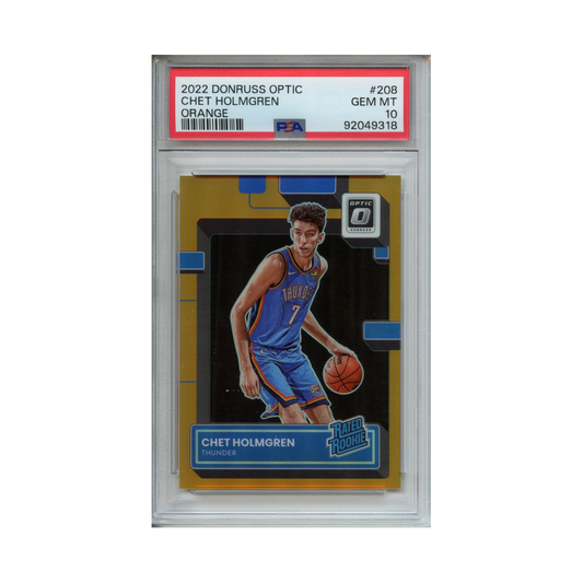 Chet-Holmgren-Orange-2022-Donruss-Optic-PSA-10-Vorderseite