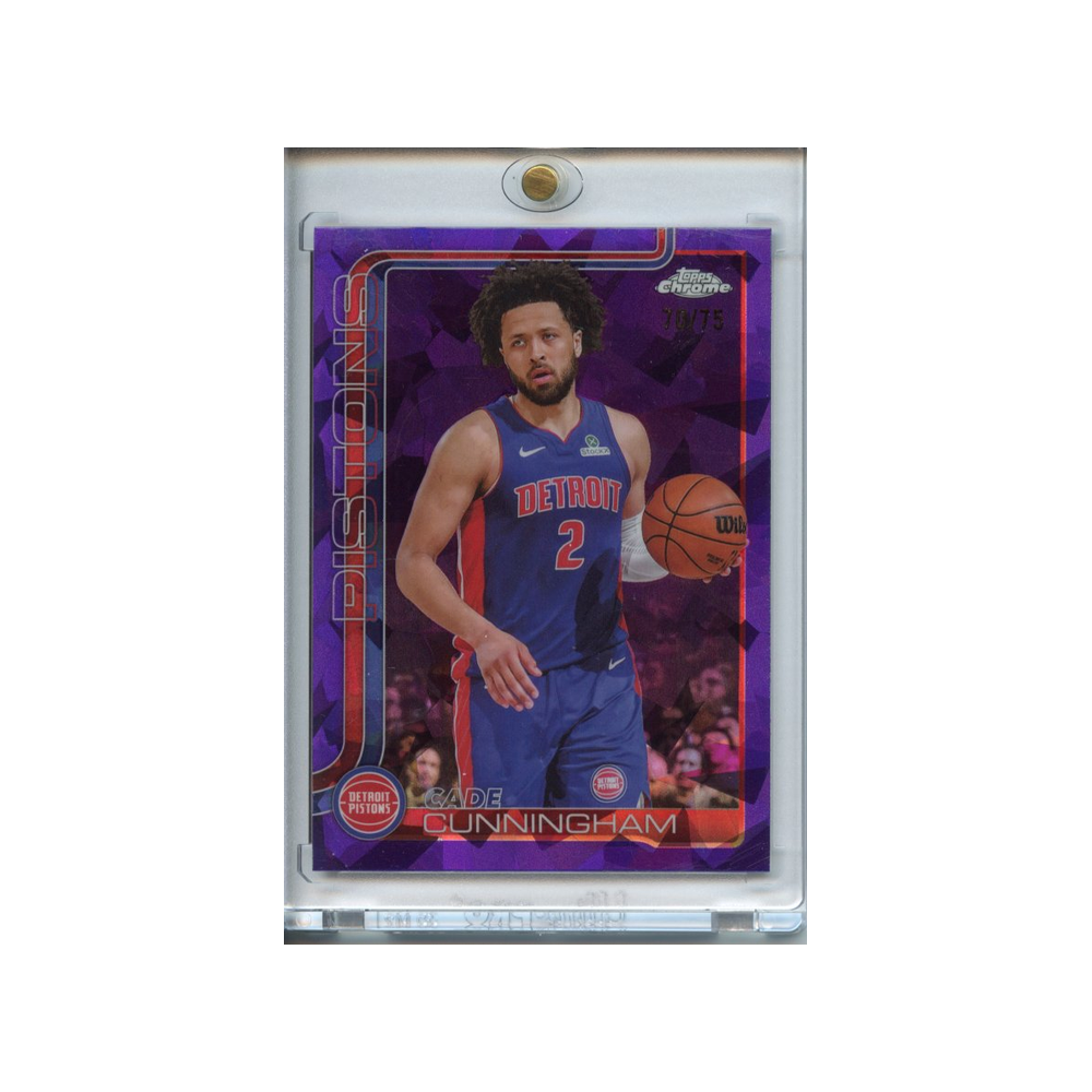 Cade-Cunningham-Purple-Sapphire-/75-2025-Topps-Chrome-Vorderseite