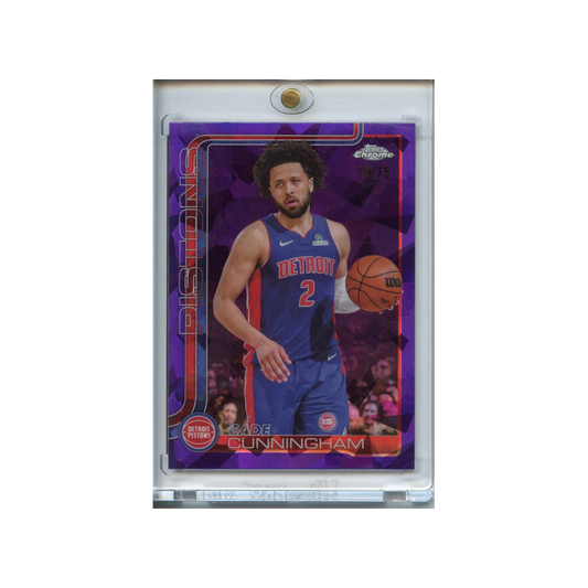 Cade-Cunningham-Purple-Sapphire-/75-2025-Topps-Chrome-Vorderseite