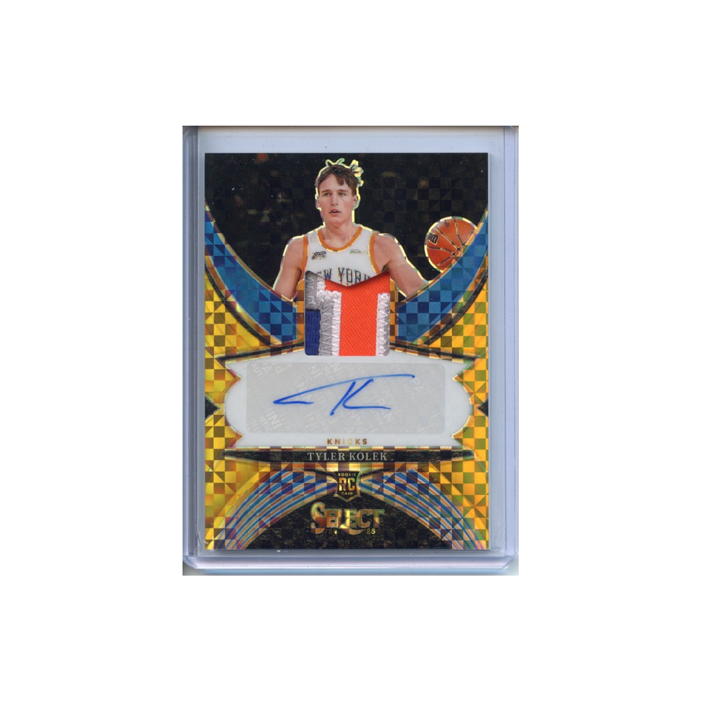 Tyler-Kolek-Patch-Auto-Gold-/10-2024-Select-Vorderseite