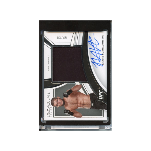 Khabib-Nurmagomedov-Patch-Auto-/49-2022-Immaculate-Vorderseite