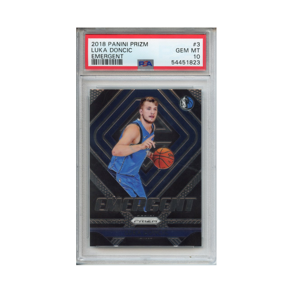 Luka-Doncic-Emergent-2018-Panini-Prizm-PSA-10-Vorderseite