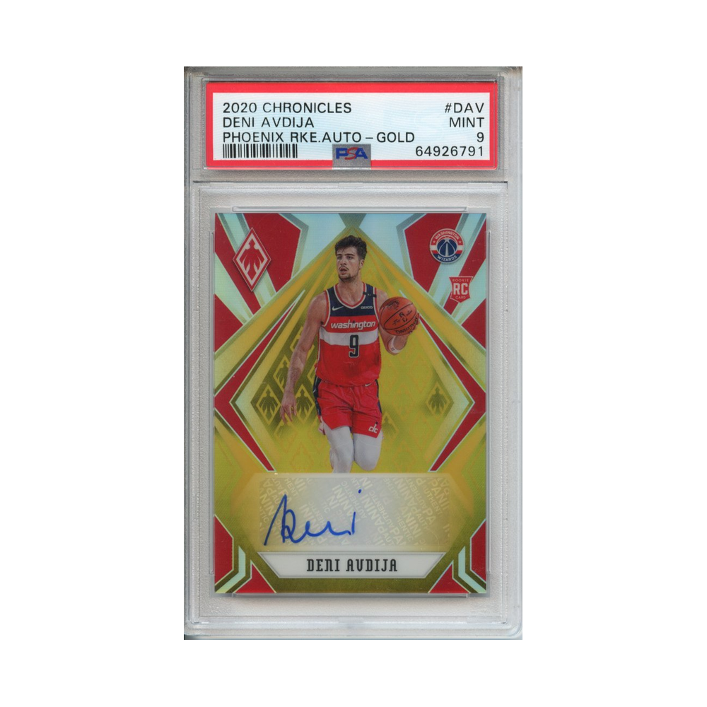 Deni-Avdija-Phoenix-Rookie-Auto-Gold-2020-Chronicles-PSA-9-Vorderseite