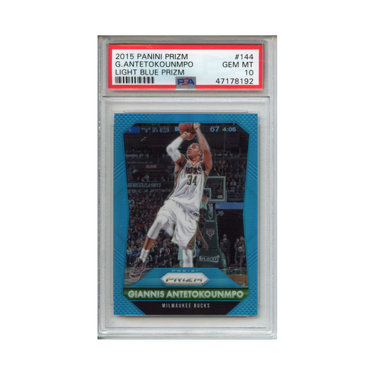 Giannis-Antetokounmpo-Light-Blue-Prizm-2015-Panini-Prizm-PSA-10-Vorderseite